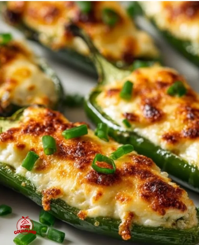 Delicious homemade jalapeño poppers filled with cheese and spices.
