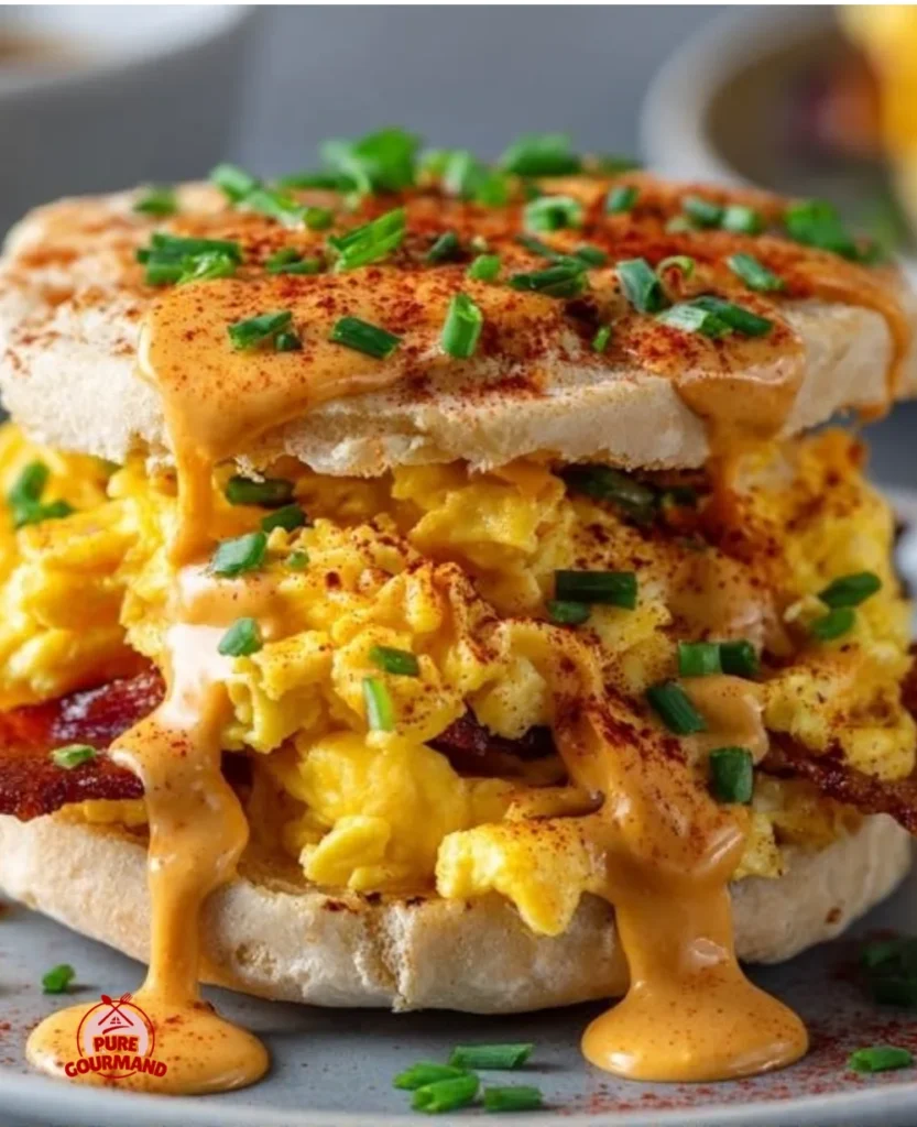 Spicy Chipotle Egg Breakfast Sandwich ready to energize your morning