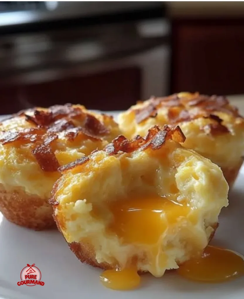 Delicious high-protein egg bites served on a plate for breakfast.