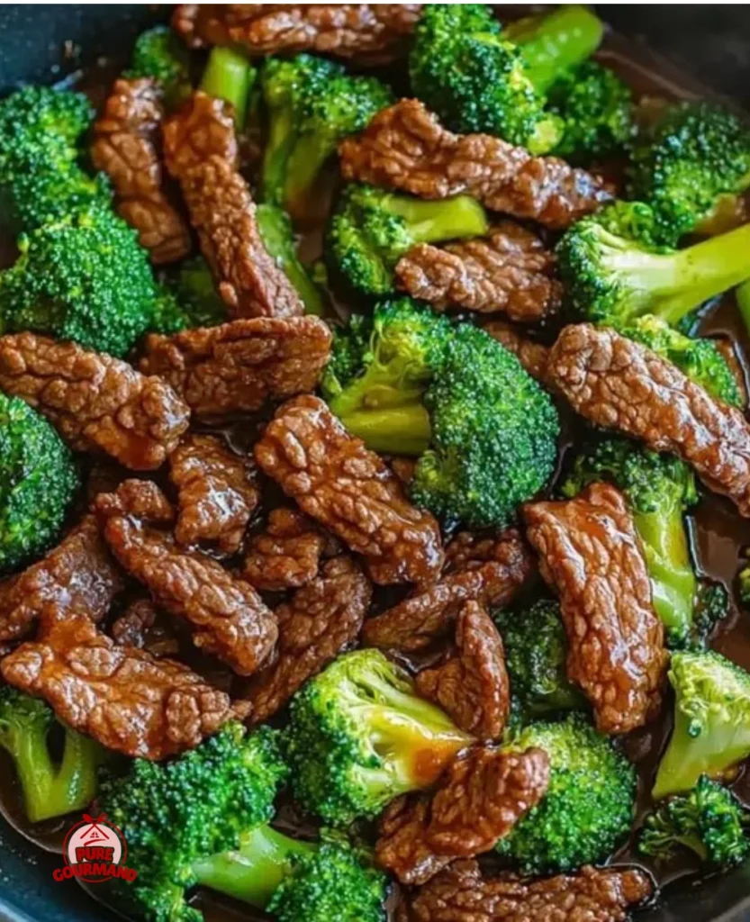 Homemade Beef and Broccoli served in a cozy setting