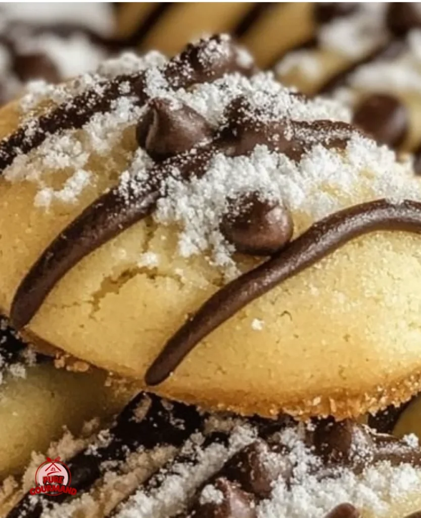 Delicious cannoli cookies with creamy filling and crunchy exterior.