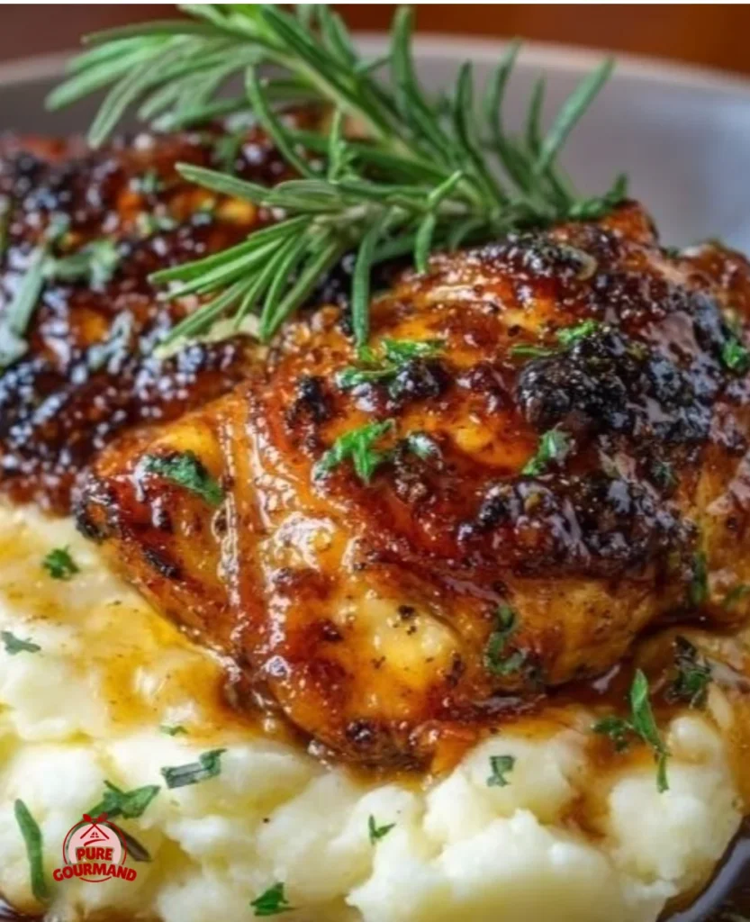 Delicious Chipotle Honey Chicken Thighs with Smoked Gouda Mashed Potatoes