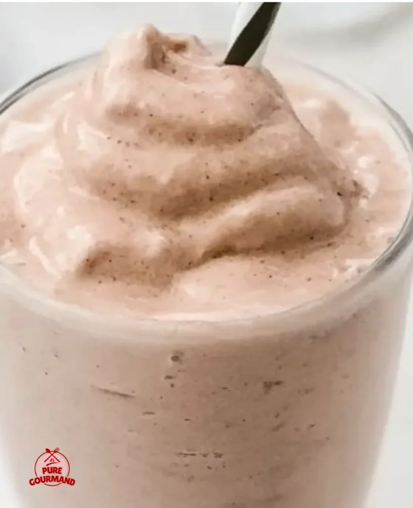 Homemade copycat Wendy's Frosty dessert in a chocolate cup