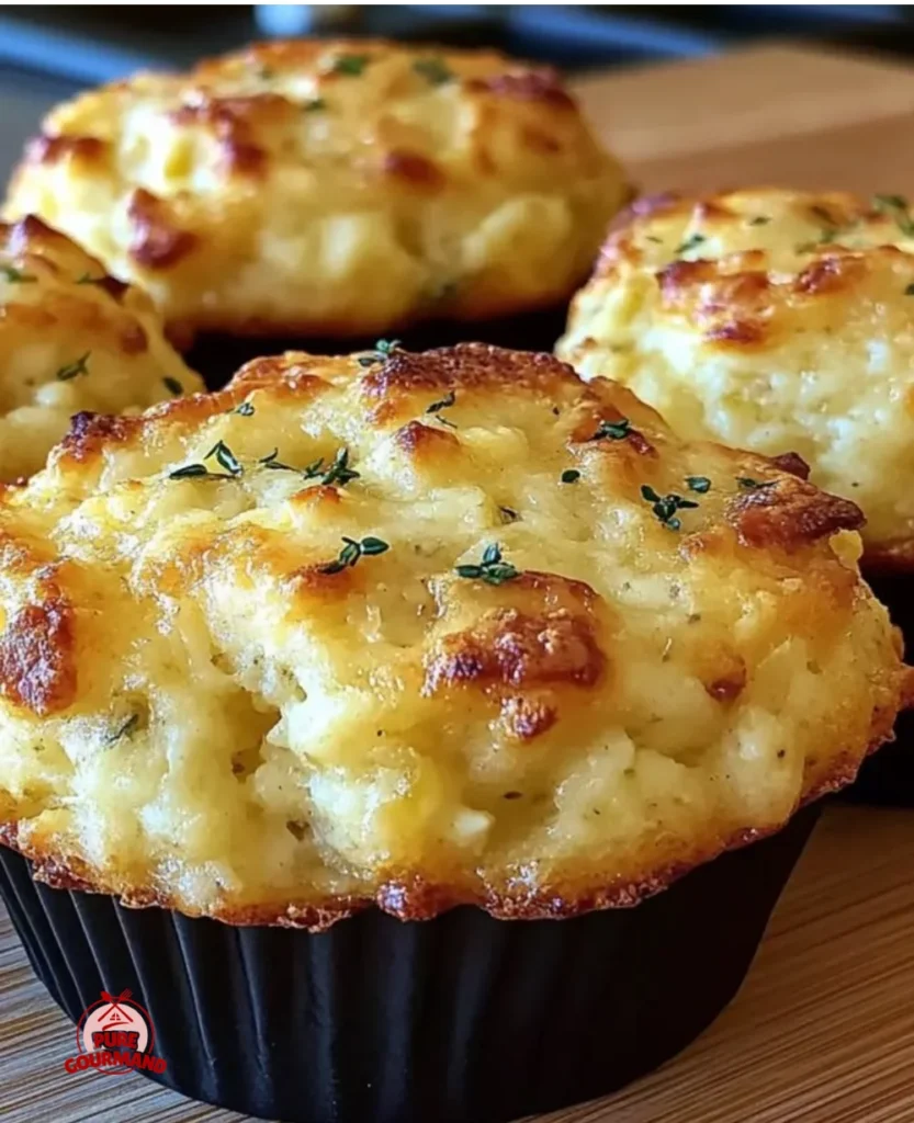 Savory cottage cheese muffins served on a plate, ideal for a tasty breakfast.