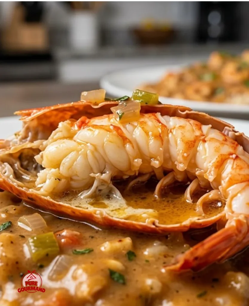 Delicious bowl of Crawfish Étouffée, showcasing a rich and flavorful Louisiana dish.