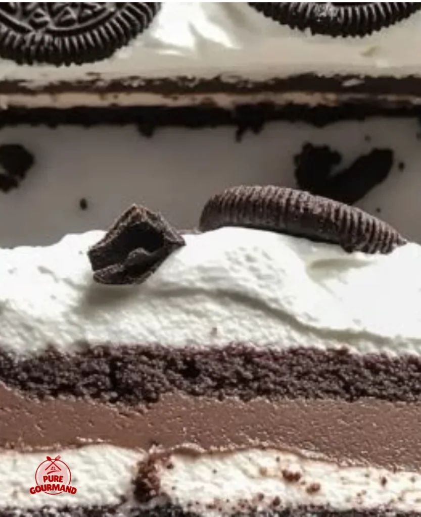 Delicious no-bake chocolate cream pie bars topped with creamy chocolate layer