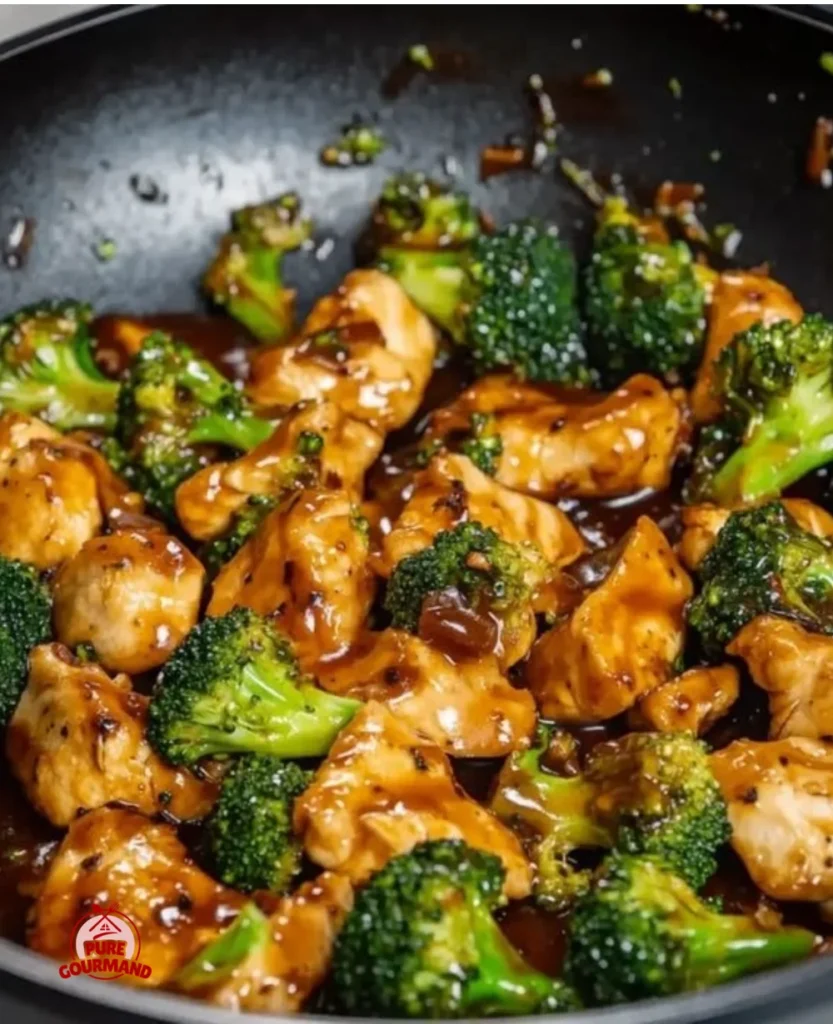 Easy chicken broccoli stir-fry dish cooked in 35 minutes