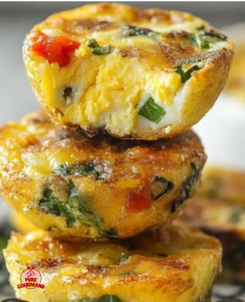 High-protein egg white bites served on a plate, healthy snack option.