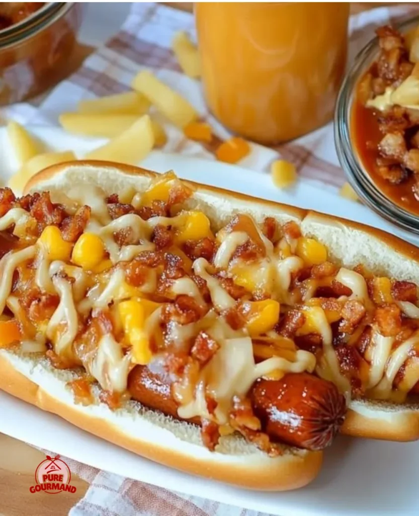 Delicious Hawaiian hot dogs served with tropical toppings