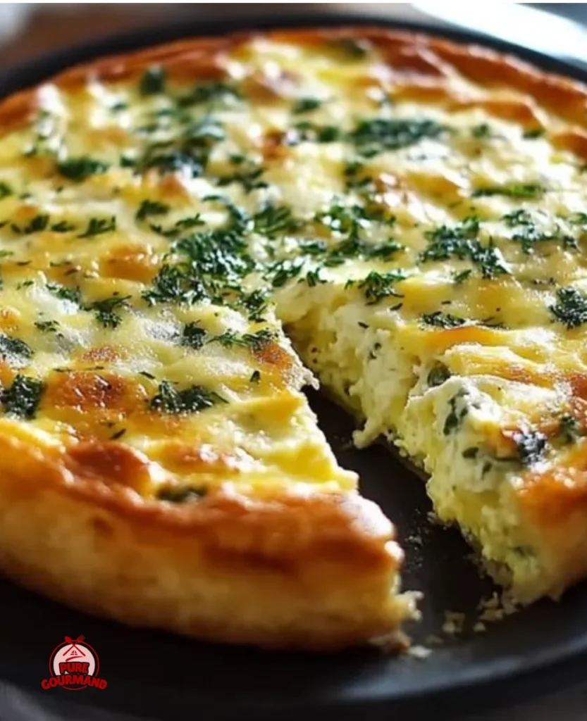 Creamy cottage cheese crustless quiche, a protein-packed breakfast dish