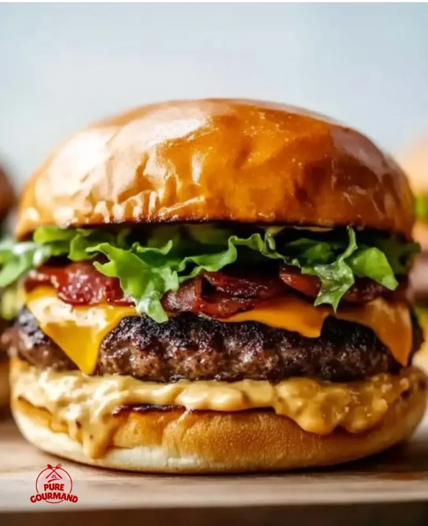 Deliciously juicy homemade smash burgers served with toppings