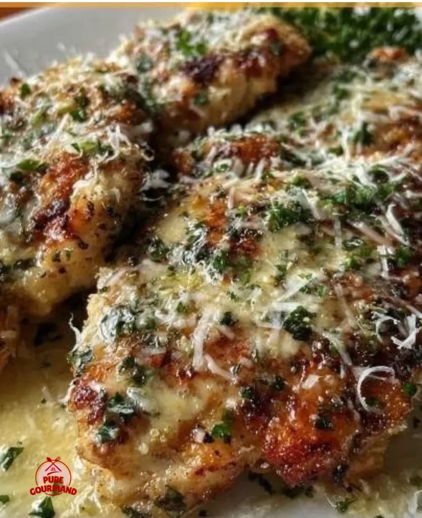 Pan-seared Lemon Chicken Romano with zesty Romano sauce