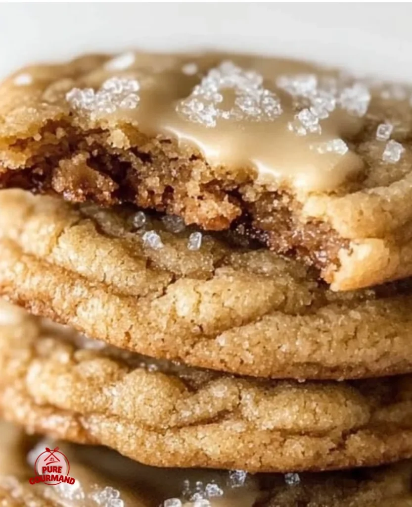 Baking warm, chewy Maple Brown Sugar Cookies with fall spices
