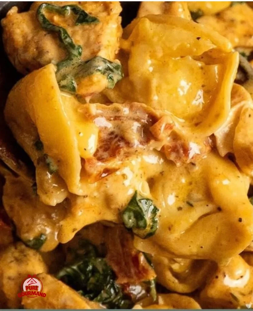 Creamy Marry Me Chicken Tortellini dish served in a bowl, perfect for dinner.