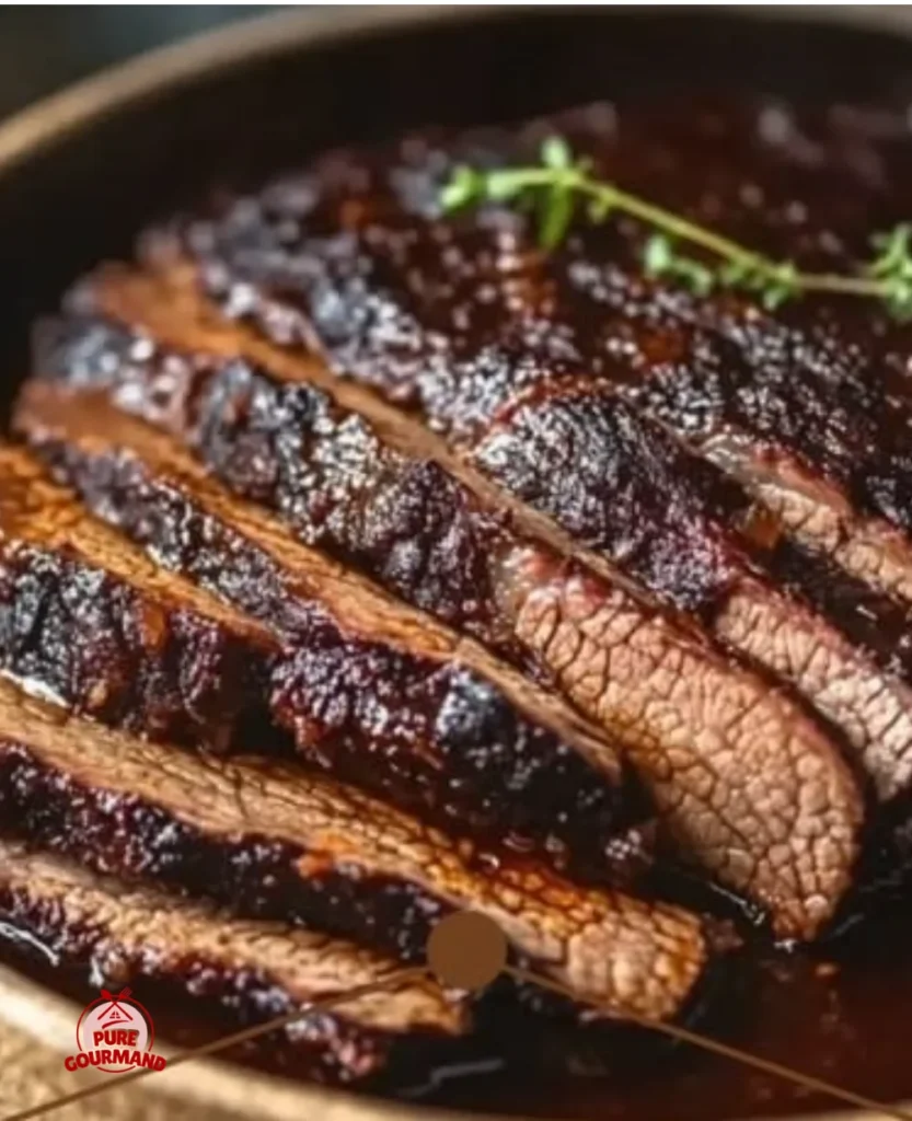 Melt-in-your-mouth slow cooker beef brisket served with sides for a comforting meal