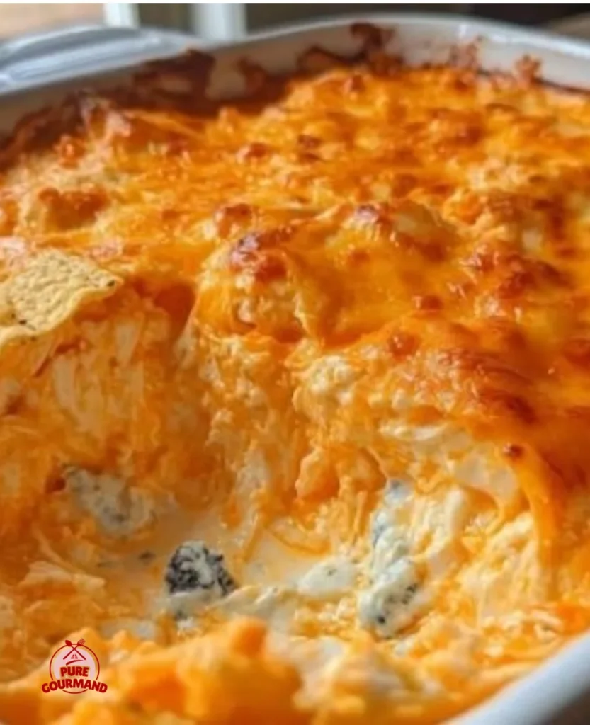 Delicious Minute Buffalo Chicken Dip in a bowl, perfect for game day snacks