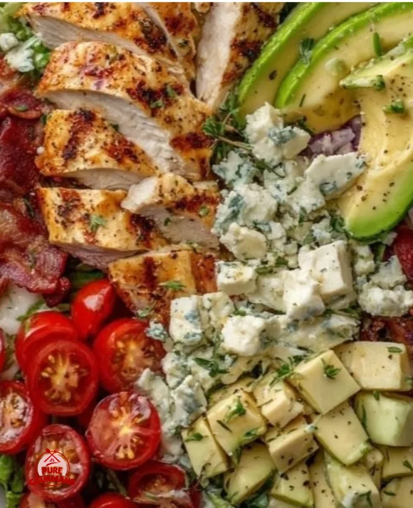 Savory BLT Chicken Salad with fresh lettuce, tomatoes, and grilled chicken.