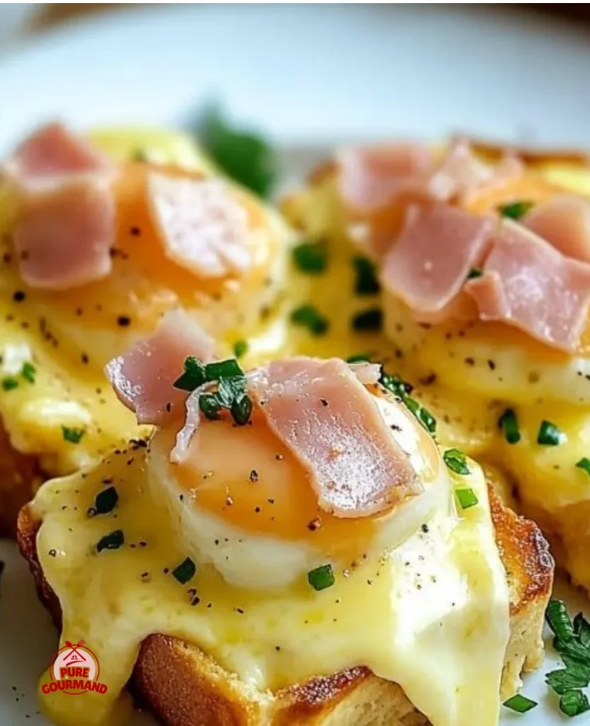 Delicious Savory Eggs Benedict Casserole perfect for brunch
