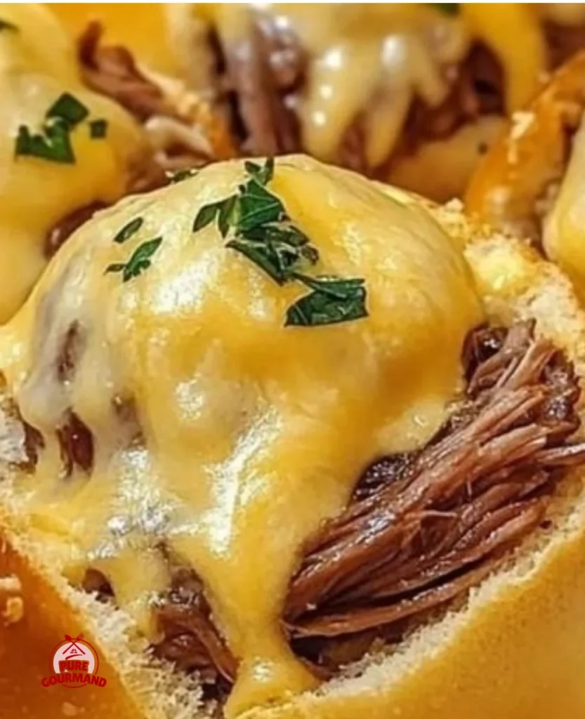 Smoked brisket beer cheese bombs served on a platter