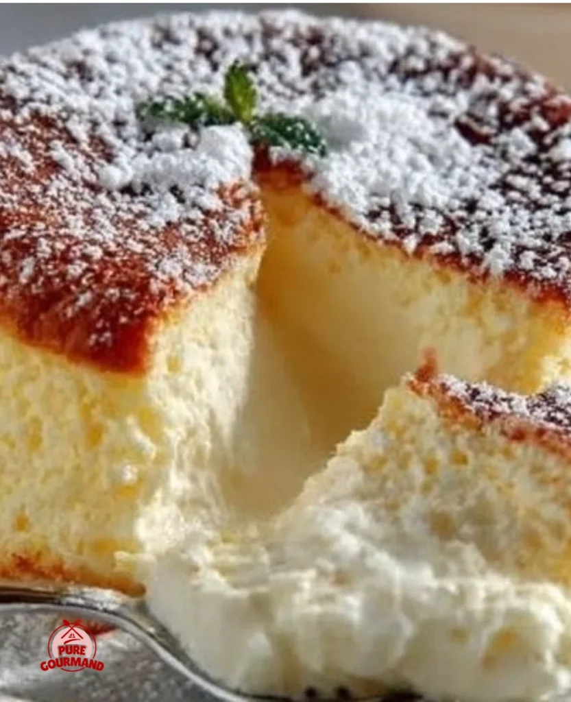 Delicious soft vanilla dessert served in a cozy setting