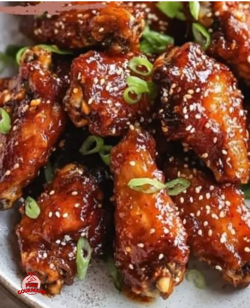 Sticky Gochujang Wings served with Kimchi Ranch sauce