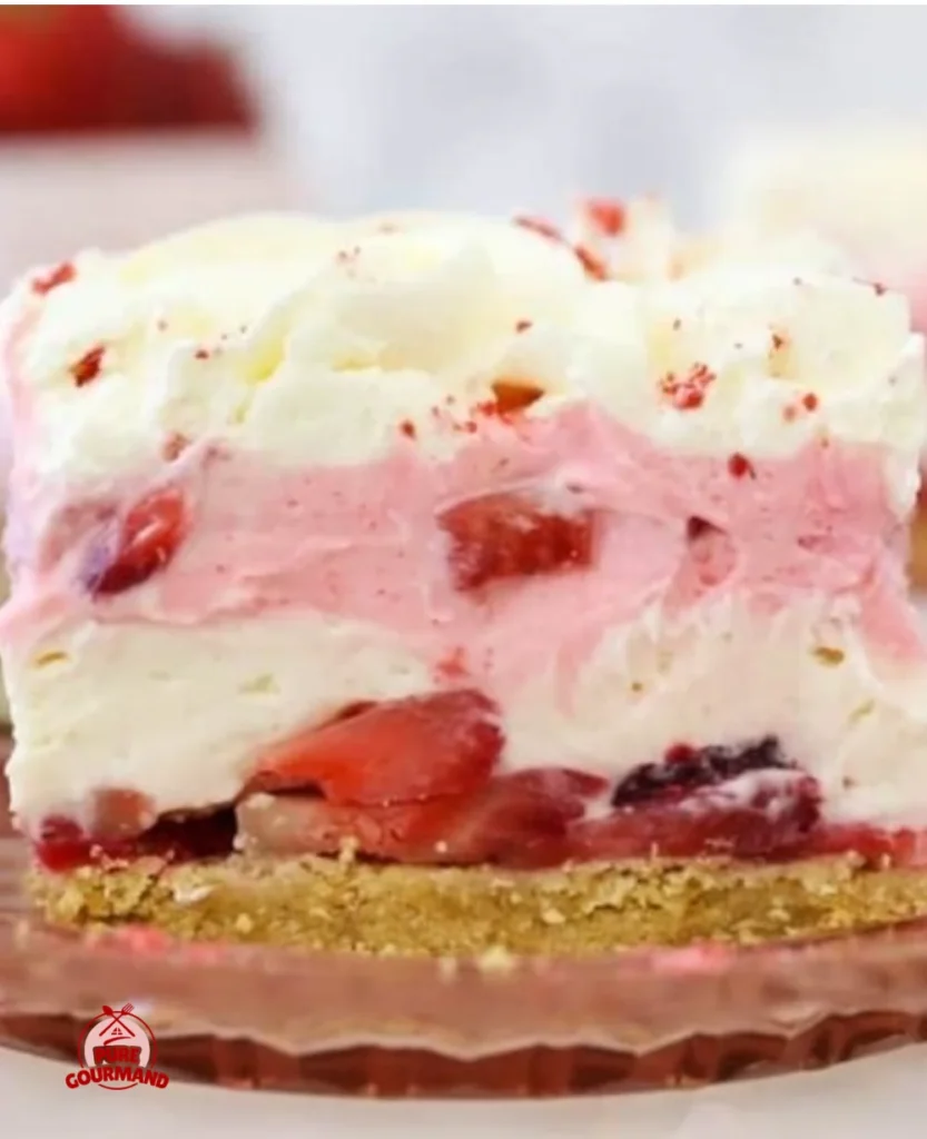 Refreshing Strawberry Delight dessert served in a bright summer setting