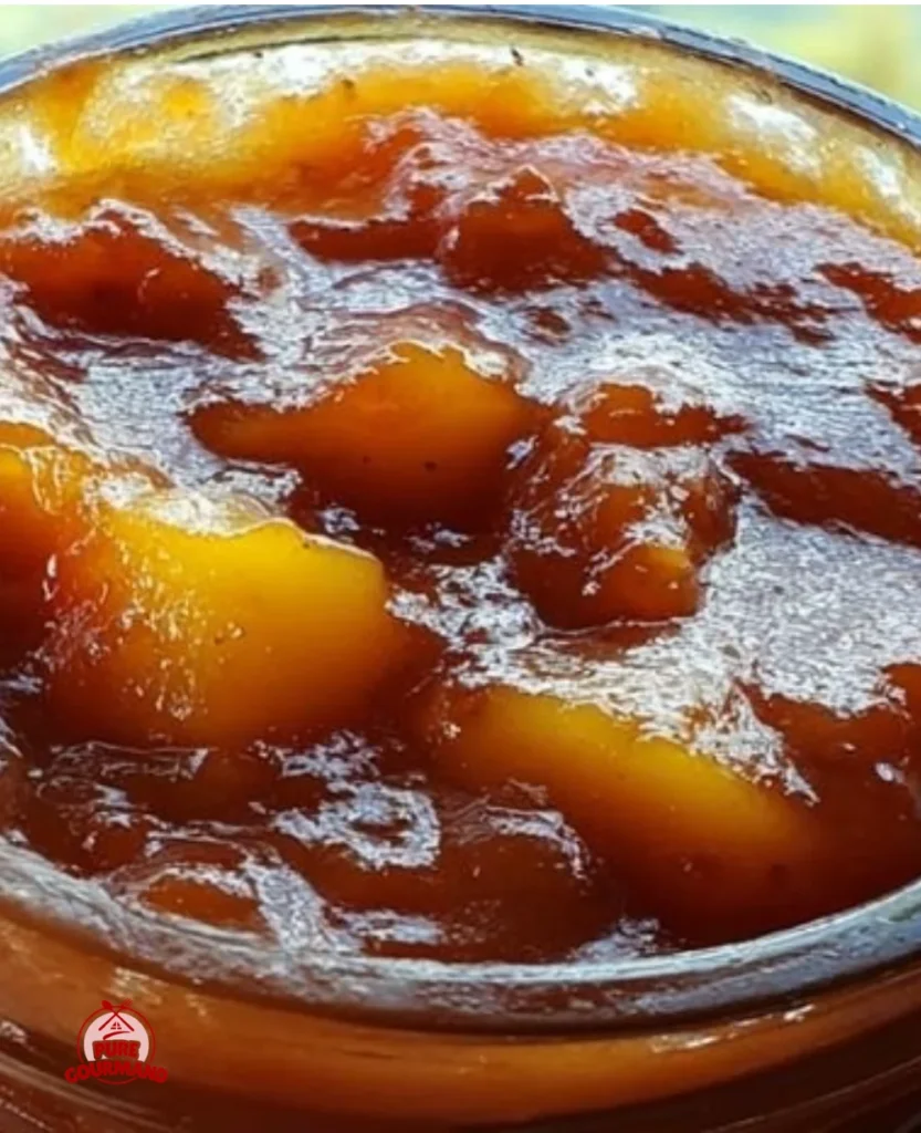 Sweet and Spicy Peach BBQ Sauce for grilling and marinating