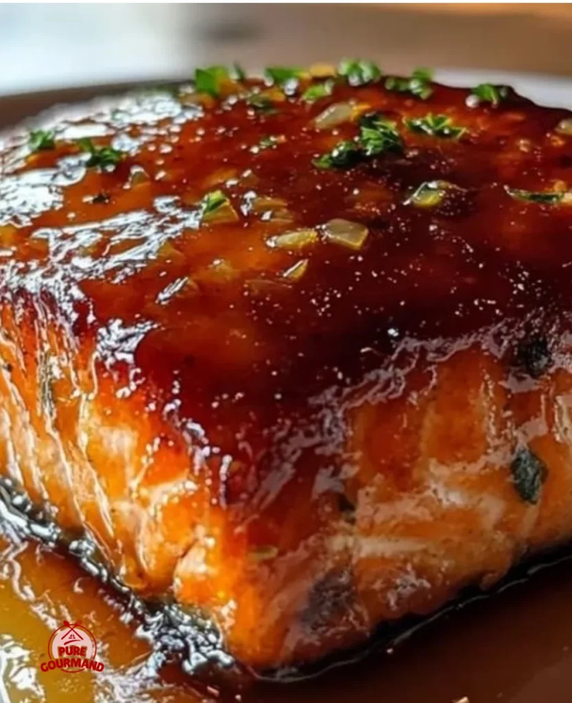 Delicious Texas Roadhouse Salmon with crispy skin and citrus butter glaze.