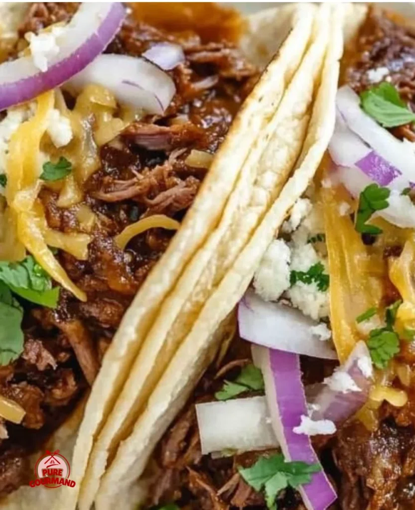 Delicious homemade brisket tacos served with fresh toppings