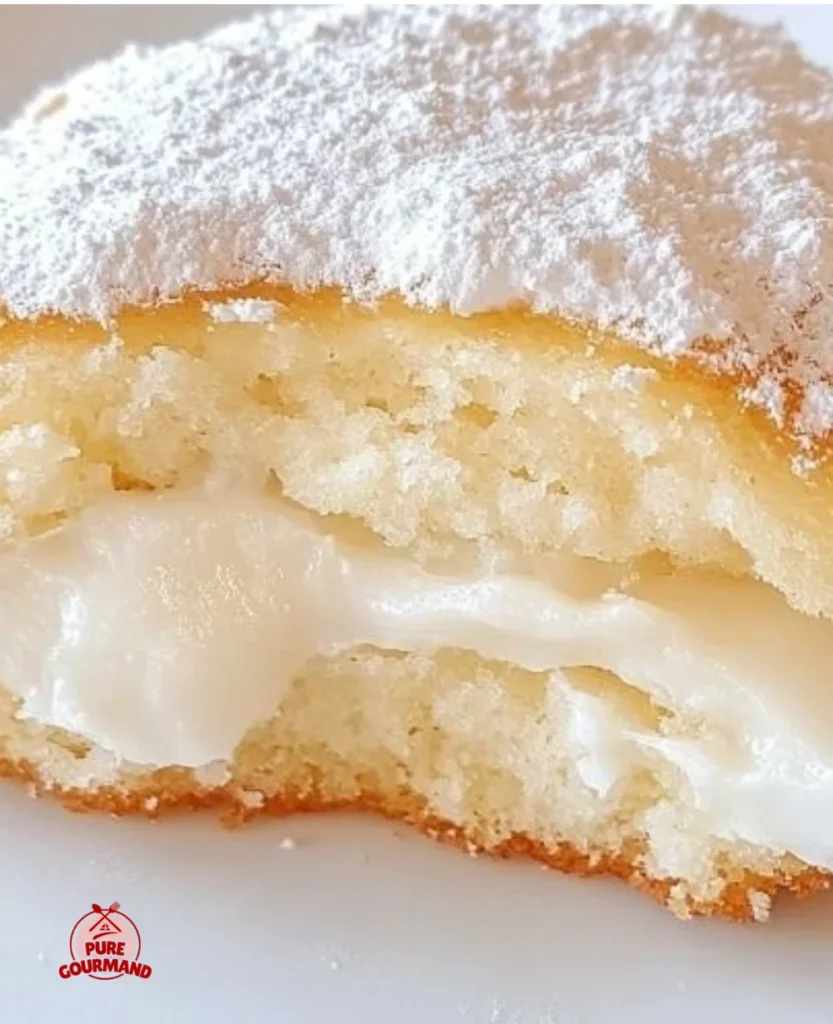 Fluffy cloud-like vanilla donuts topped with a light glaze