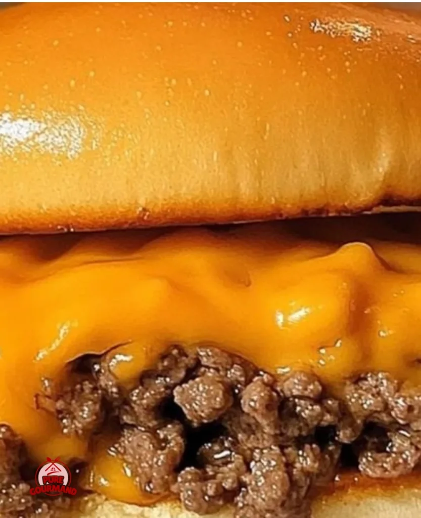 Delicious homemade Copycat Arby’s Beef and Cheddar sandwich on a plate