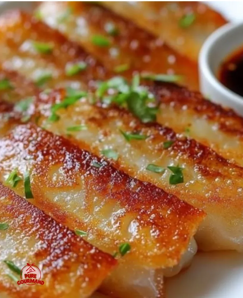 Plate of crispy rice paper dumplings showcasing their golden crunch and fresh filling.