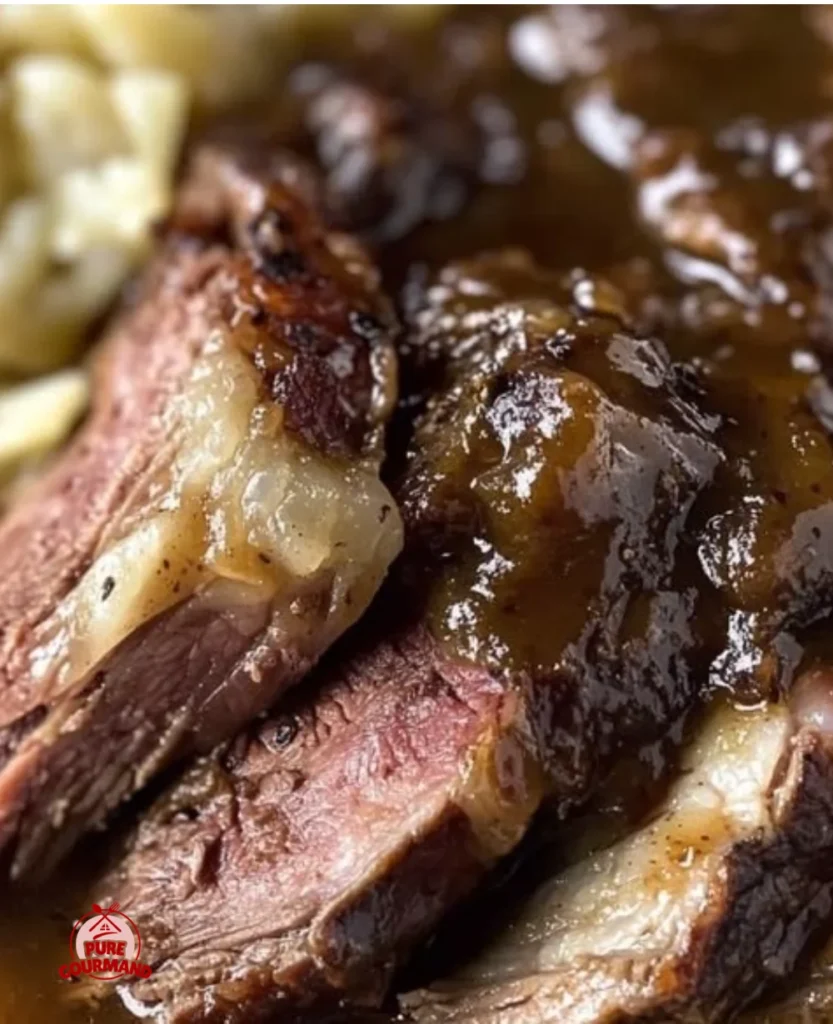 Crock Pot Chuck Roast dish served with vegetables on a plate