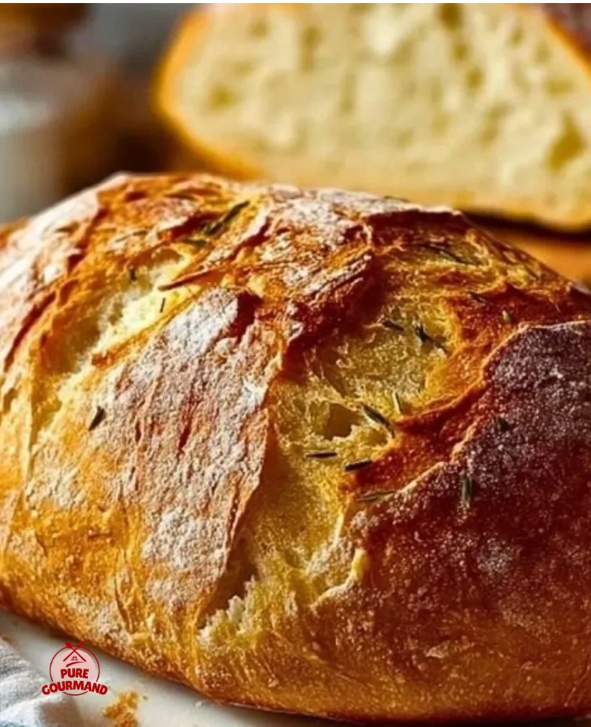 Homemade crusty Italian bread fresh from the oven, warm and inviting