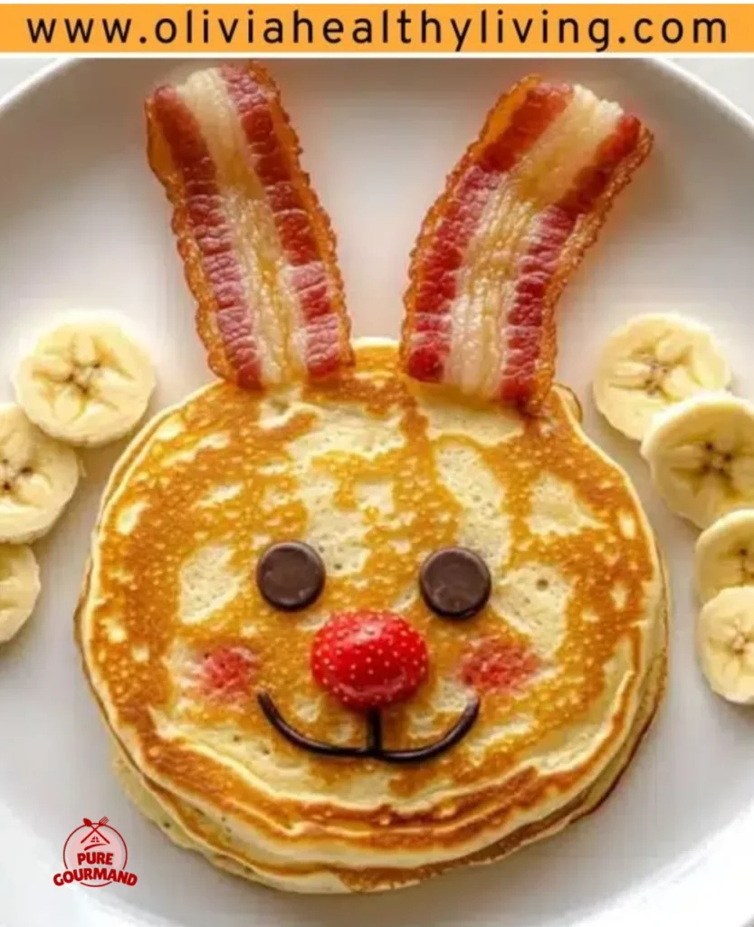Easter Bunny Breakfast setup with colorful decorations and festive treats.