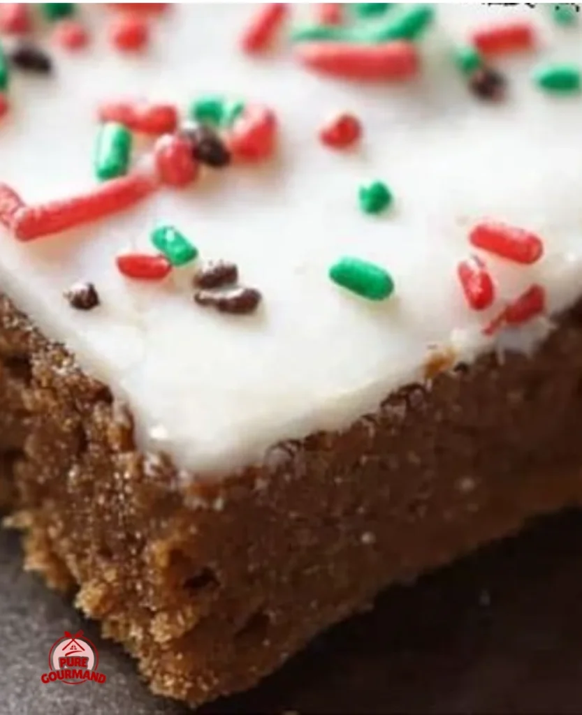 Delicious Gingerbread Cookie Bars sprinkled with holiday spices