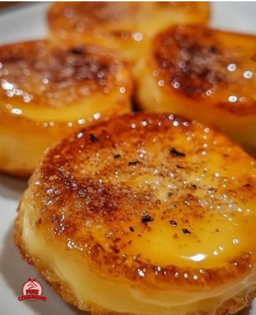 Delicious creme brûlée cookies with a caramelized sugar topping and creamy texture.