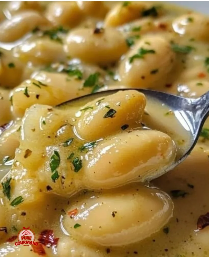 Delicious Marry Me Butter Beans recipe served in a bowl.