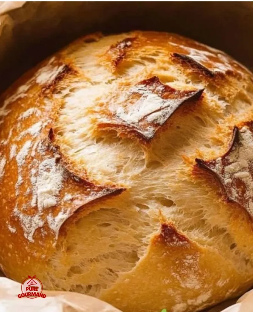 Homemade simple yeast bread fresh out of the oven