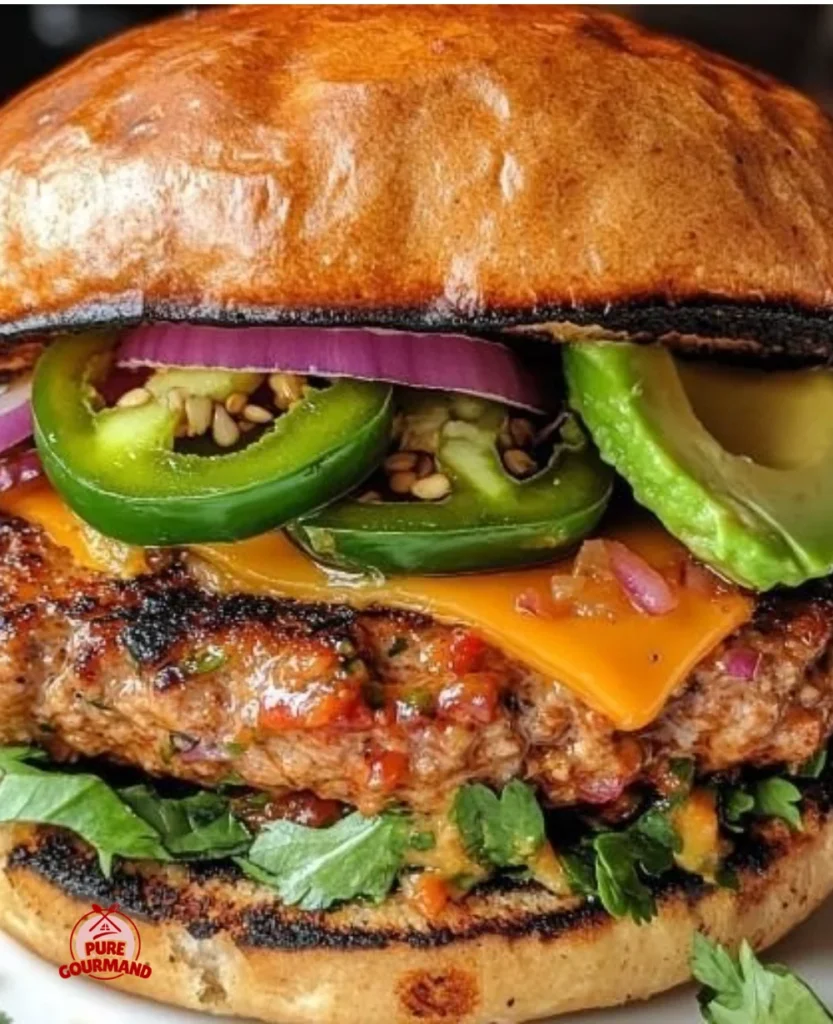 Spicy Southwest Turkey Burgers served with fresh toppings and sides