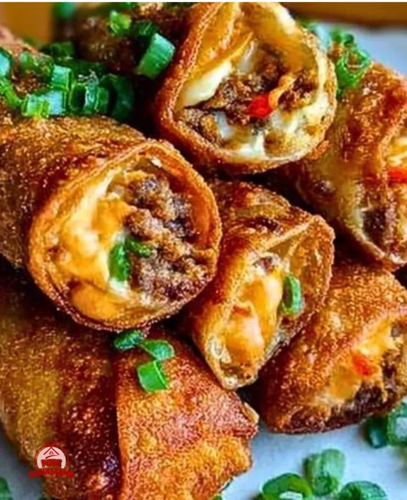 Voodoo Egg Rolls crispy and flavorful, served on a plate