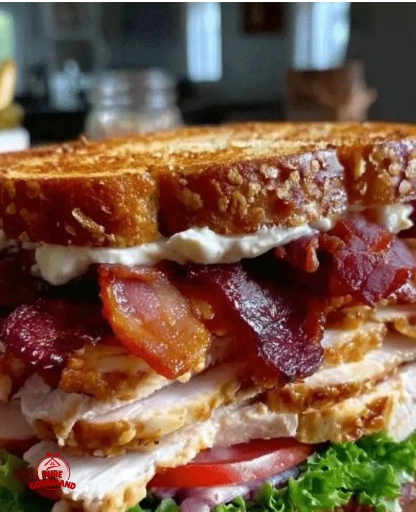 Crispy ultimate club sandwich with layers of crunch and flavor.
