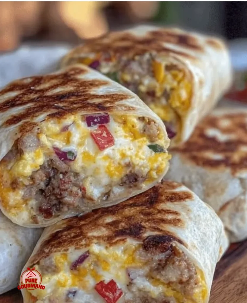 Easy make-ahead freezer breakfast burritos ready for a quick breakfast option.