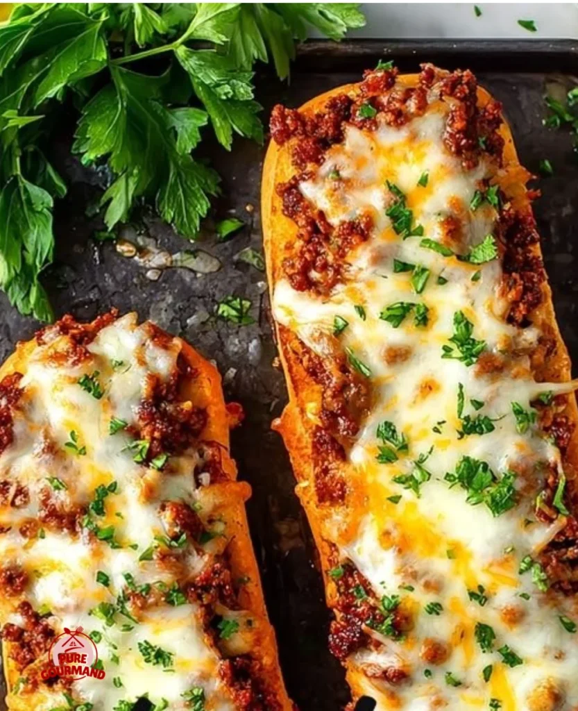 Garlic Bread Sloppy Joes with a delicious garlicky twist