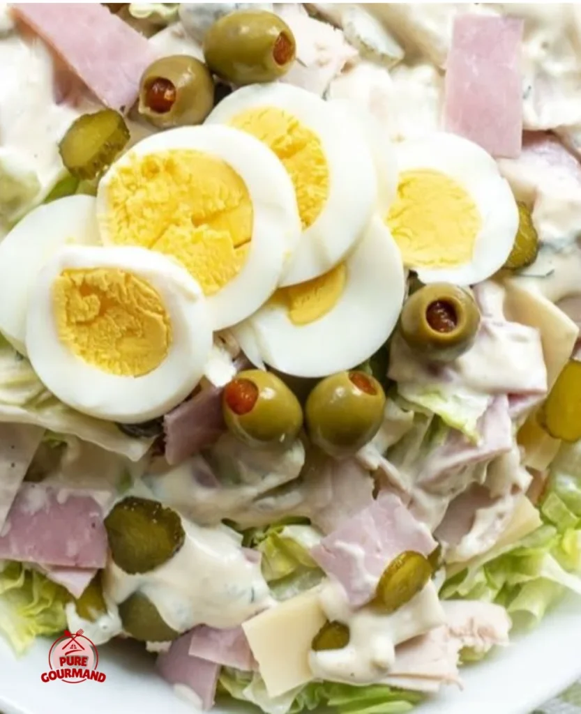 Maurice Salad Magic inspired by J.L. Hudson's classic recipe served on a plate