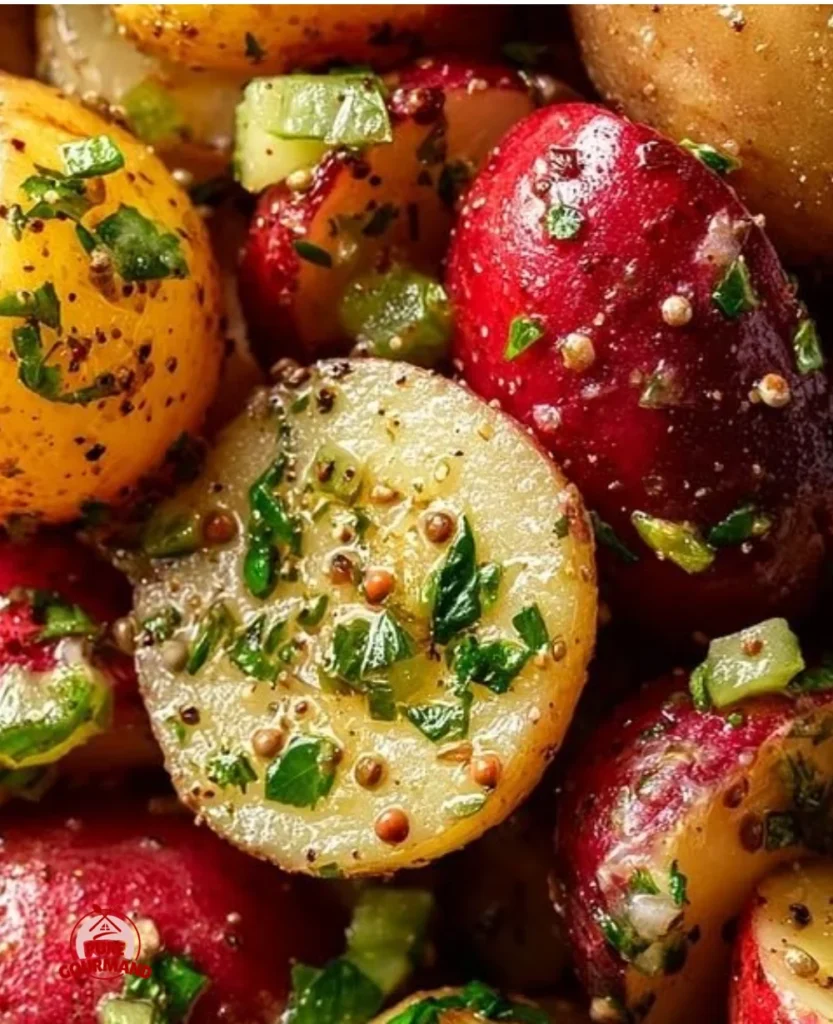 Quick French potato salad with capers, a refreshing summer side dish.