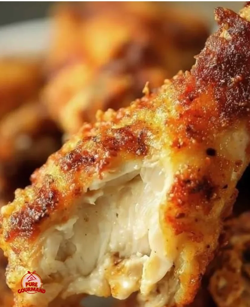 Crispy air fried chicken wings served on a plate with dipping sauce