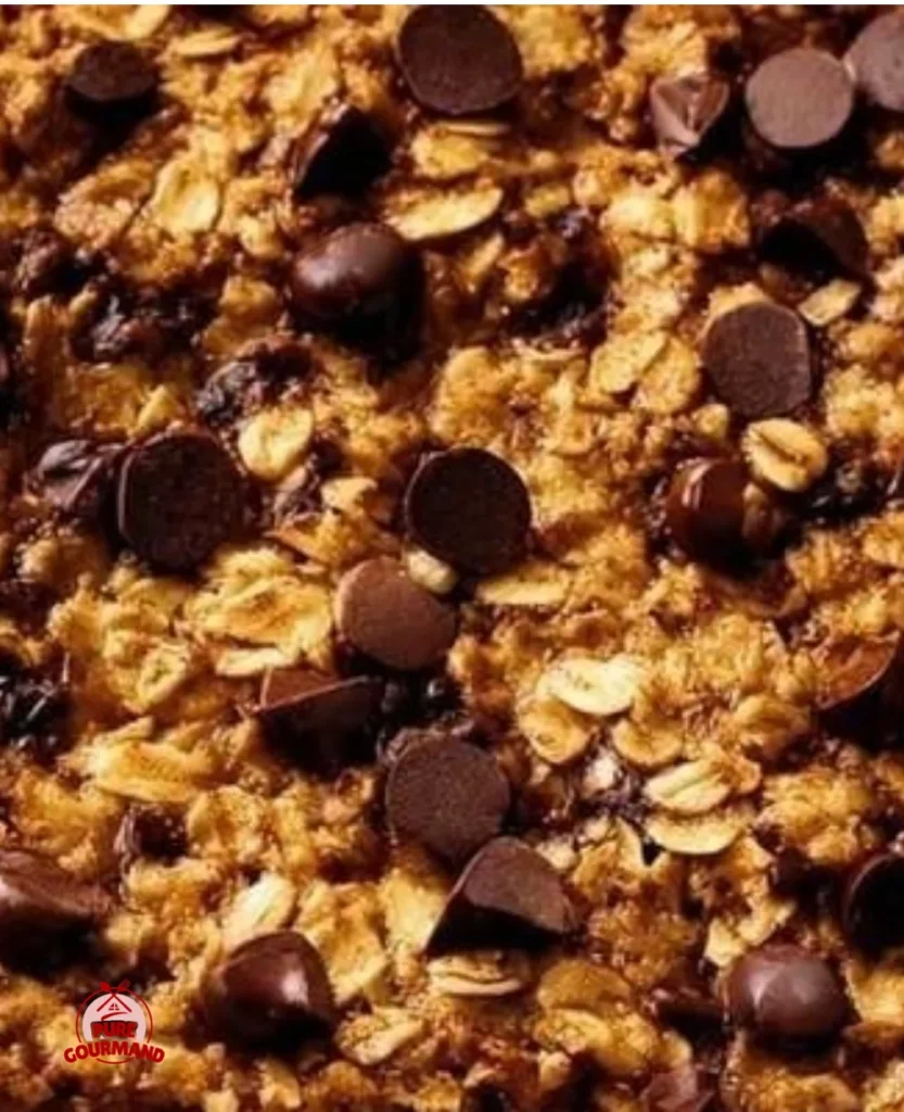 Delicious baked oats served in a bowl with toppings for a healthy breakfast.