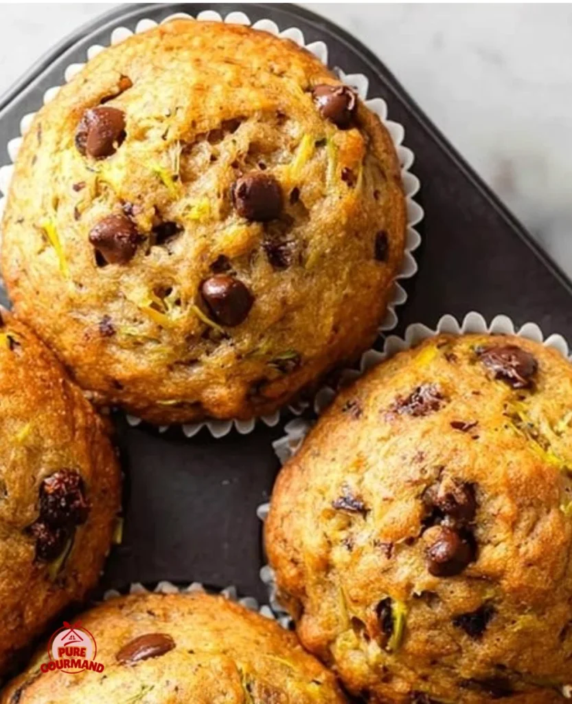 Best chocolate chip zucchini banana muffins for a delicious, moist treat