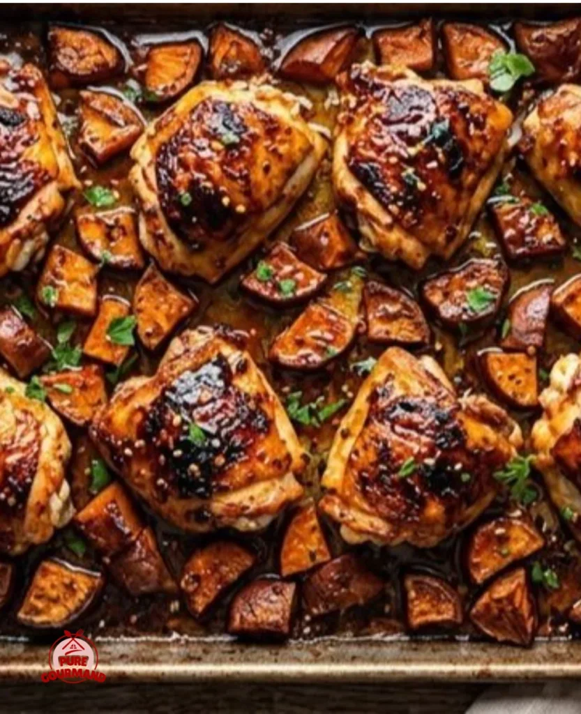 Crispy baked garlic butter chicken tenders served with a side of vegetables